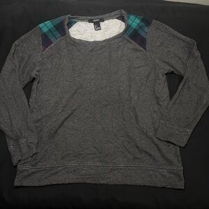 Grey Long Sleeve Top